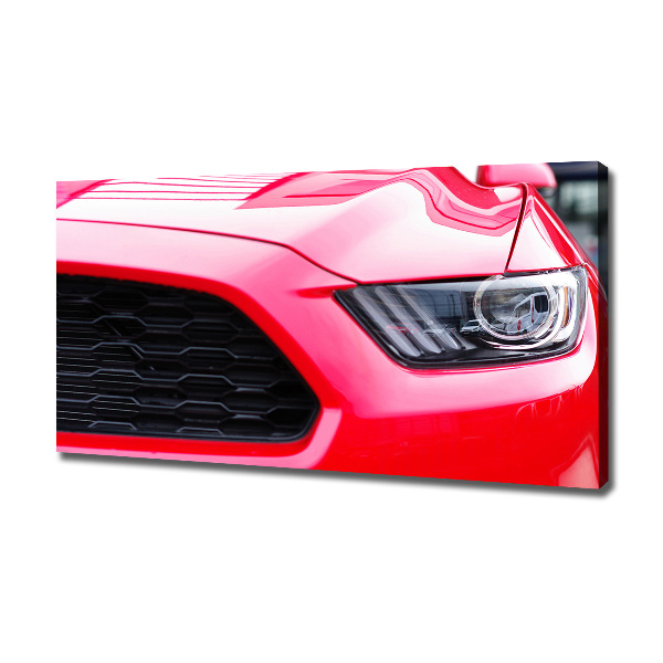 Canvas foto Rode Mustang