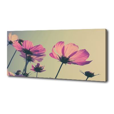 Canvas schilderij Roze bloemen