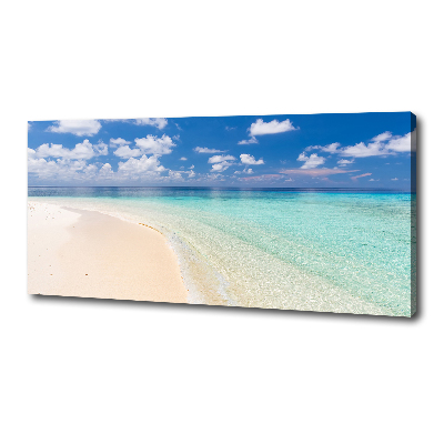 Canvas foto Strand op de Malediven