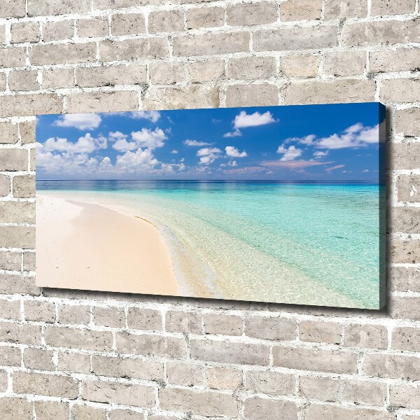 Canvas foto Strand op de Malediven