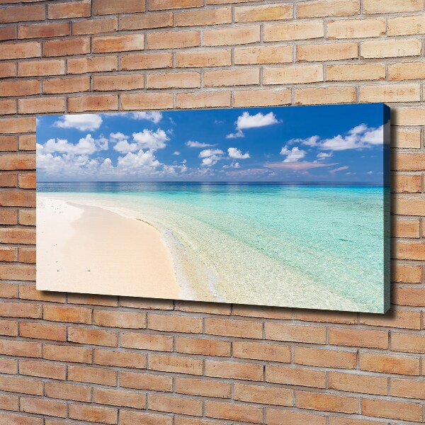 Canvas foto Strand op de Malediven