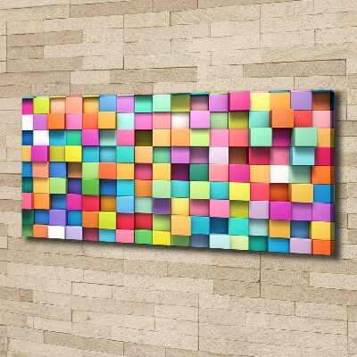 Schilderij op canvas Kleurrijke vierkanten