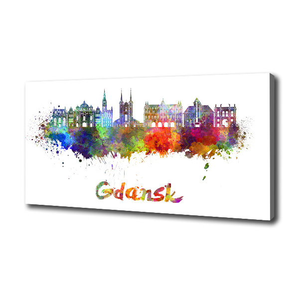 Canvas foto Kleurrijk Gdańsk