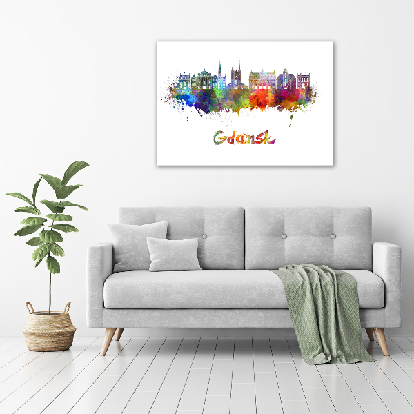 Canvas foto Kleurrijk Gdańsk