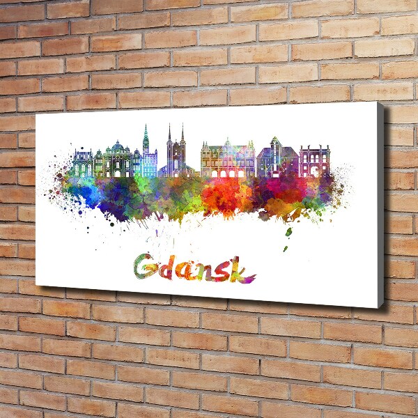 Canvas foto Kleurrijk Gdańsk