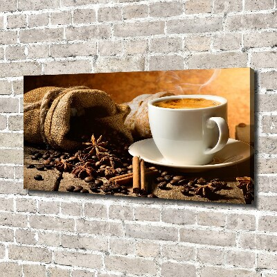 Foto op canvas Koffie en kruiden