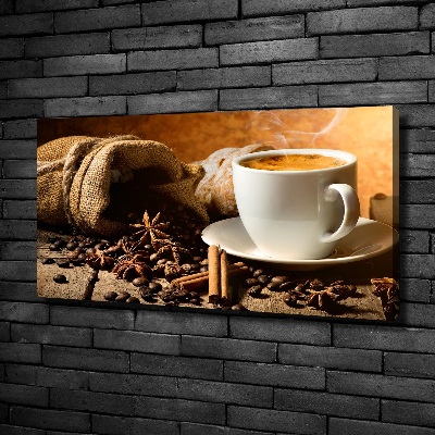 Foto op canvas Koffie en kruiden