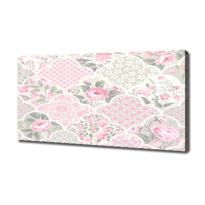 Schilderij op canvas Rozen en versieringen