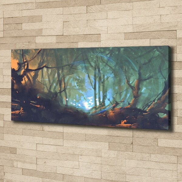 Foto op canvas Mystiek bos