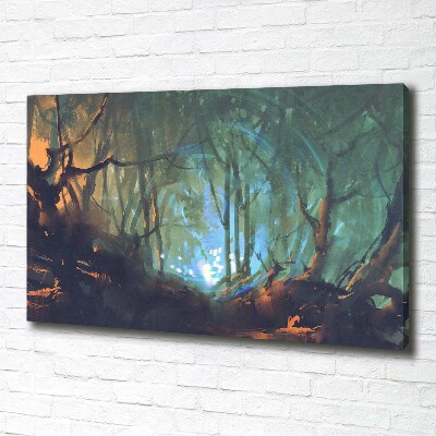 Foto op canvas Mystiek bos