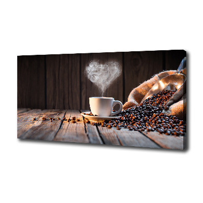 Foto op canvas Een kopje koffie