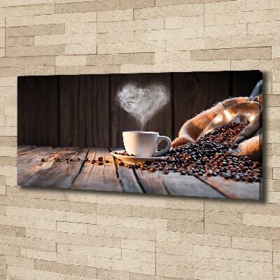 Foto op canvas Een kopje koffie