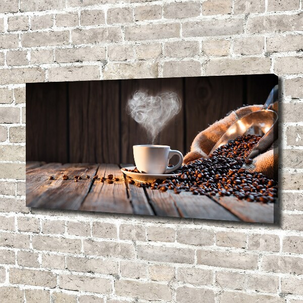 Foto op canvas Een kopje koffie