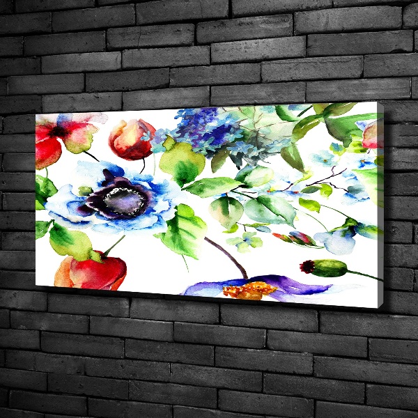 Schilderij op canvas Lentebloemen