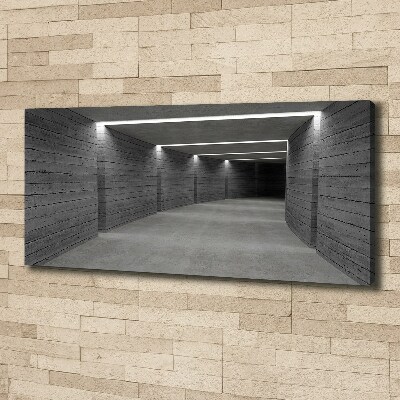 Foto canvas Betonnen tunnel