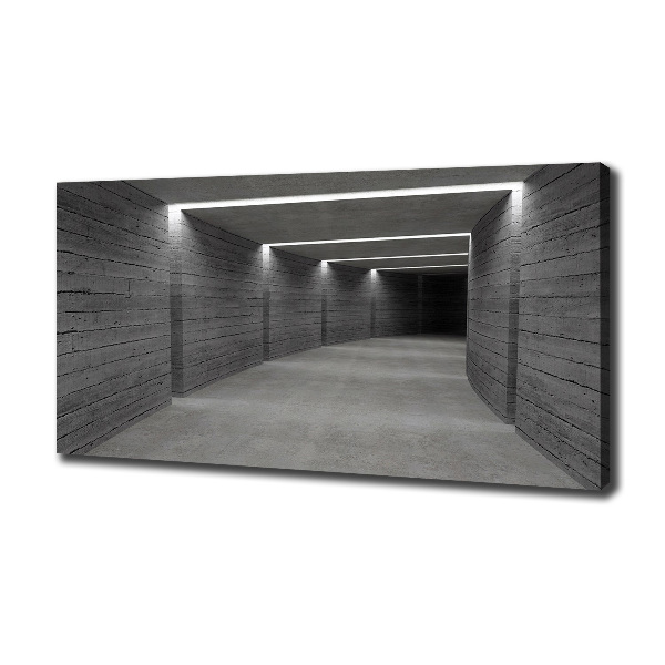 Foto canvas Betonnen tunnel