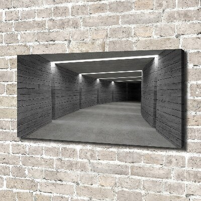 Foto canvas Betonnen tunnel