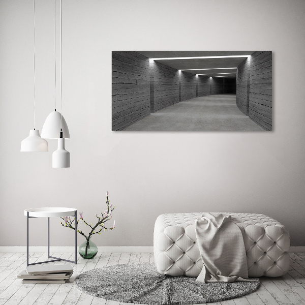 Foto canvas Betonnen tunnel