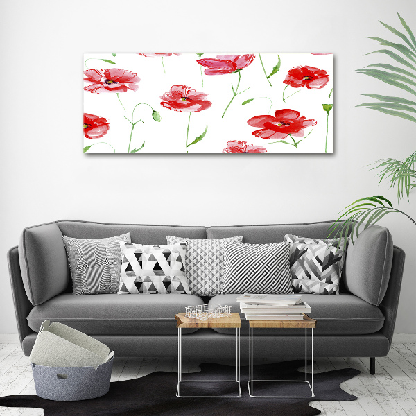 Foto op canvas Klaprozen