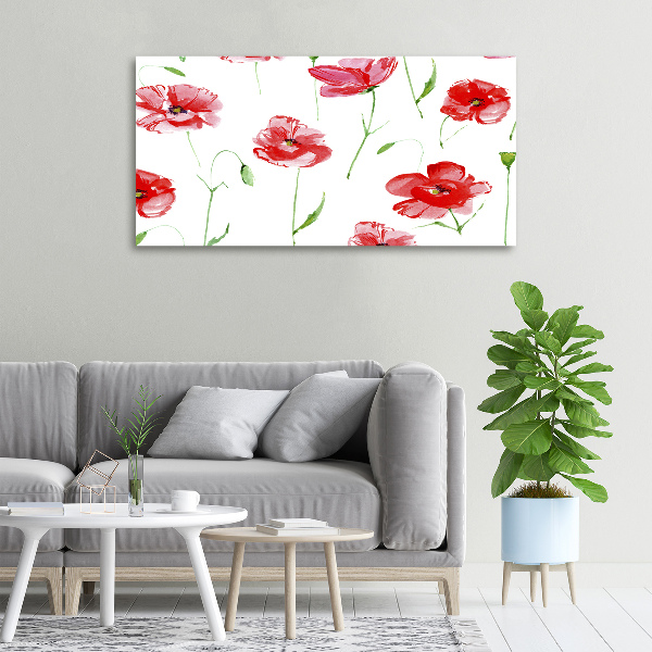 Foto op canvas Klaprozen