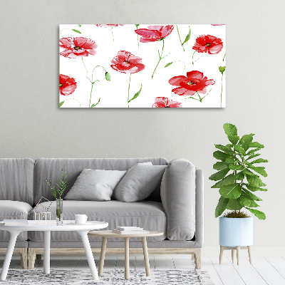 Foto op canvas Klaprozen