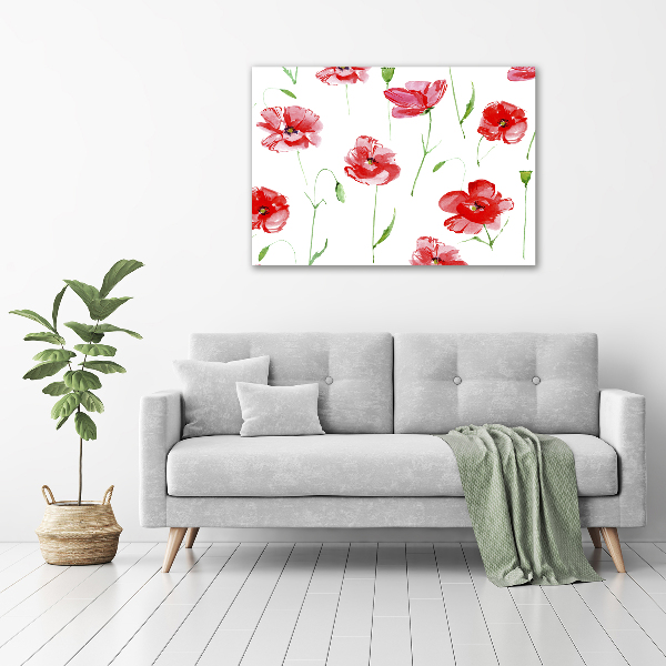 Foto op canvas Klaprozen