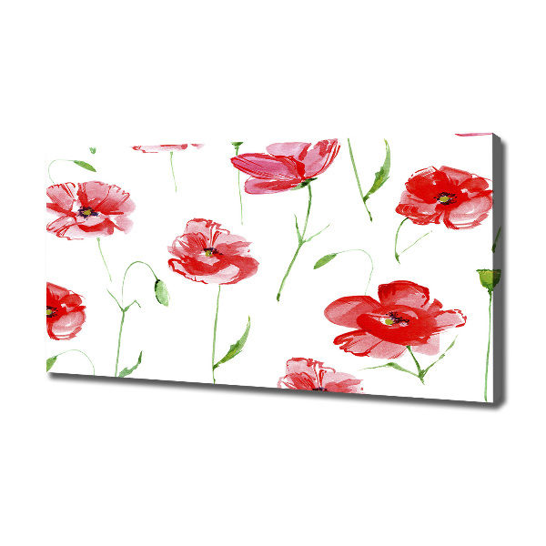 Foto op canvas Klaprozen