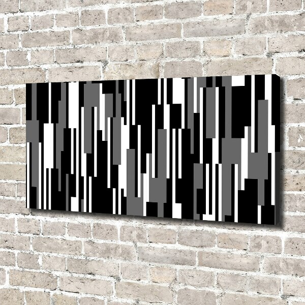 Foto op canvas Zwart-witte lijnen