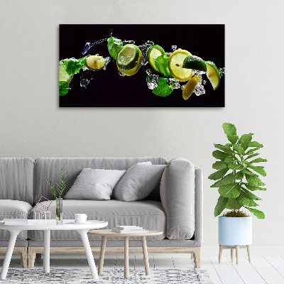 Foto obraz na płótnie Limonka i cytryna