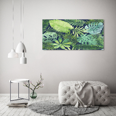 Canvas schilderij Tropische bladeren