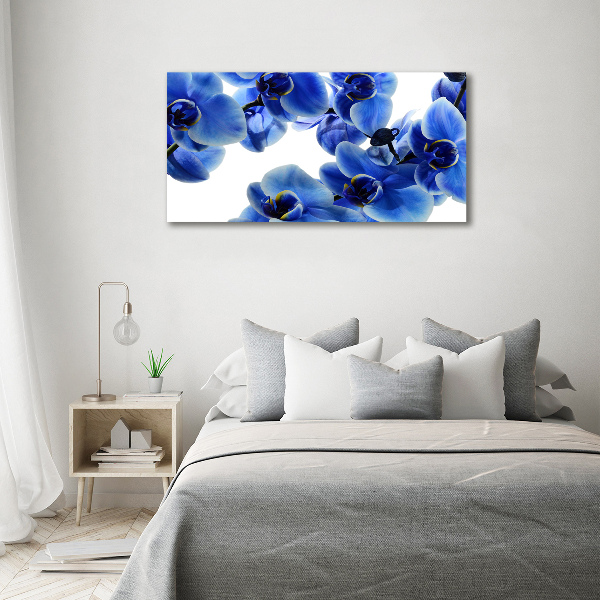 Foto op canvas Blauwe orchidee