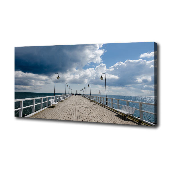 Canvas foto Pier in Orłowo