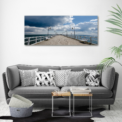 Canvas foto Pier in Orłowo