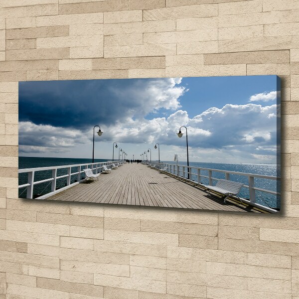 Canvas foto Pier in Orłowo