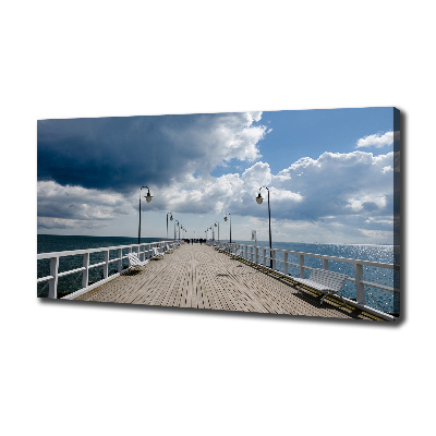 Canvas foto Pier in Orłowo