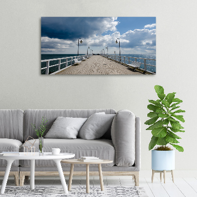 Canvas foto Pier in Orłowo