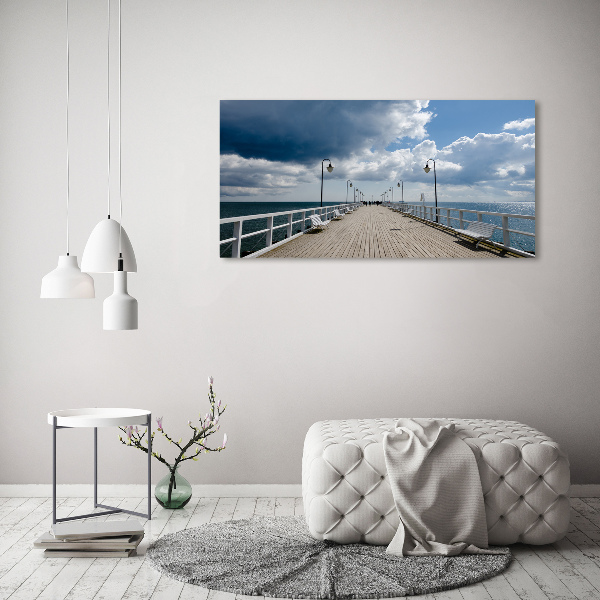 Canvas foto Pier in Orłowo