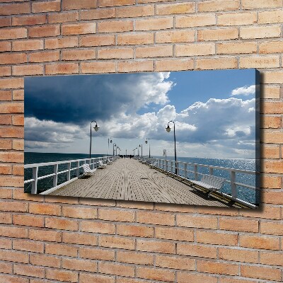 Canvas foto Pier in Orłowo