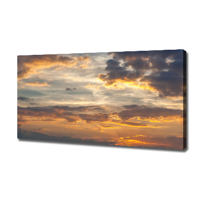 Canvas schilderij Zonsondergang