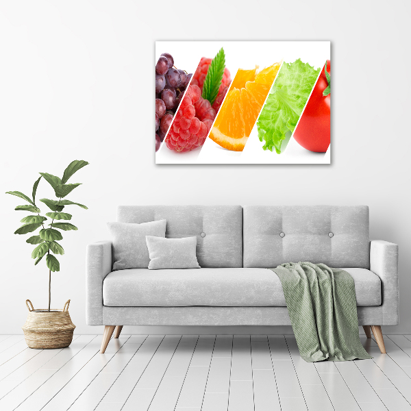 Canvas foto Fruit en groenten