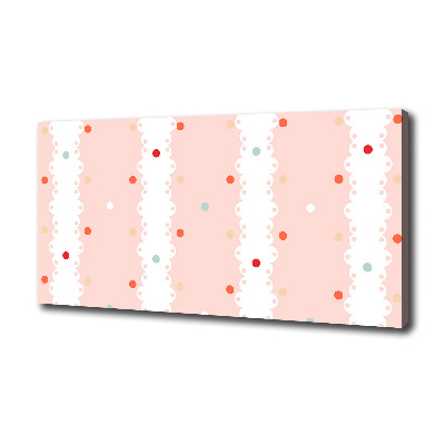 Canvas schilderij Kleurrijke stippen achtergrond