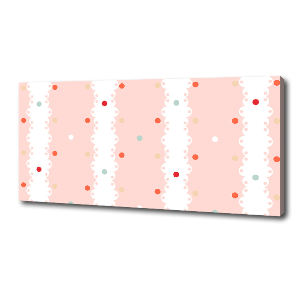 Canvas schilderij Kleurrijke stippen achtergrond