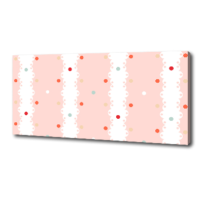 Canvas schilderij Kleurrijke stippen achtergrond
