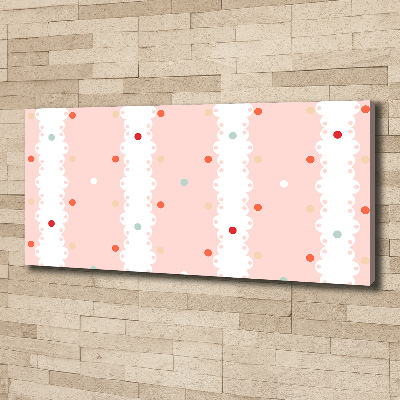 Canvas schilderij Kleurrijke stippen achtergrond