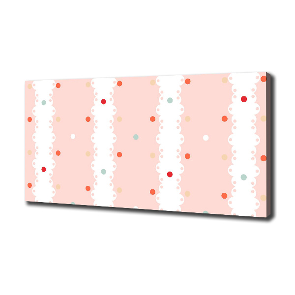 Canvas schilderij Kleurrijke stippen achtergrond