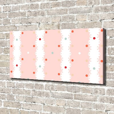 Foto obraz na płótnie Kolorowe kropki tło