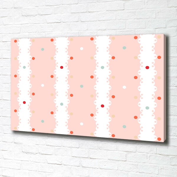 Canvas schilderij Kleurrijke stippen achtergrond