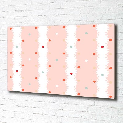 Canvas schilderij Kleurrijke stippen achtergrond