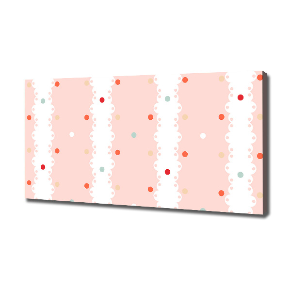 Canvas schilderij Kleurrijke stippen achtergrond