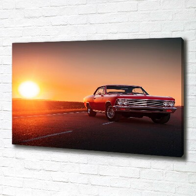 Foto canvas Rode auto